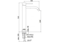 Смеситель для раковины Paffoni Light LIG081HGSP Медовое золото