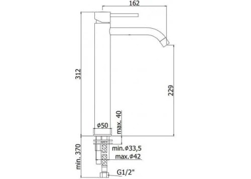 Смеситель для раковины Paffoni Light LIG081HGSP Медовое золото