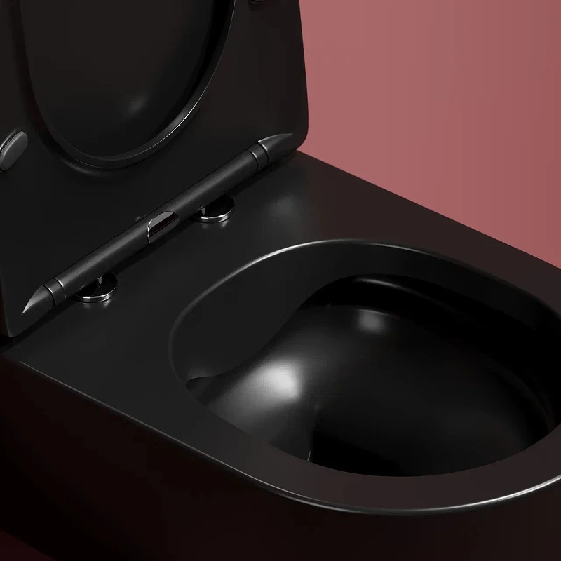 Унитаз Ceramicanova Modena Rimless CN6063MB подвесной Черный матовый с сиденьем Микролифт фарфор подвесной