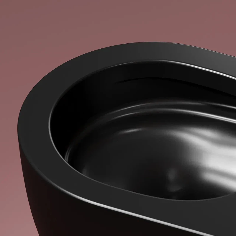 Унитаз Ceramicanova Modena Rimless CN6063MB подвесной Черный матовый с сиденьем Микролифт фарфор подвесной