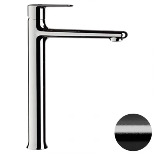 Смеситель для раковины Remer Vanity V11LCFP цвет Черный брашированный хром