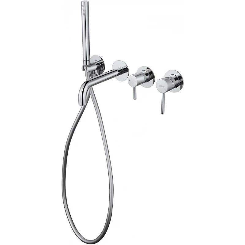 Смеситель для ванны Abber Wasser Kreis AF8130 Хром латунь встраиваемый