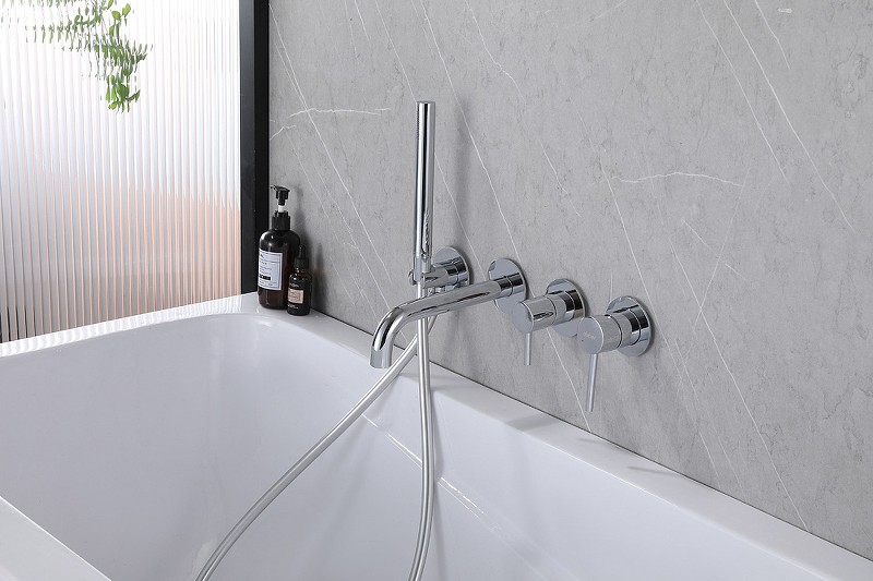 Смеситель для ванны Abber Wasser Kreis AF8130 Хром латунь встраиваемый