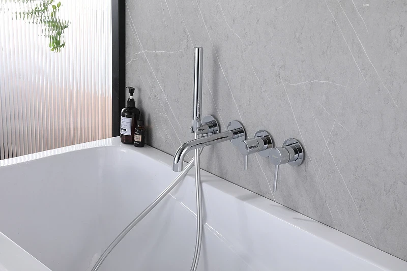 Смеситель для ванны Abber Wasser Kreis AF8130 Хром латунь встраиваемый