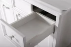 Комплект мебели для ванной ASB-Woodline Гранда 105 Белый с патиной Серебро массив дерева