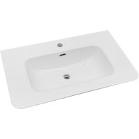 Раковина Royce Calypso 100 RCW-1402100WH Белая фаянс полувстраиваемая