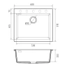 Кухонная мойка Rivelato Zeno 60 ZN-6051 Nero profondo цвет Черный