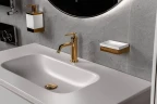 Дозатор для жидкого мыла Boheme Qubic 10727-G цвет Золото
