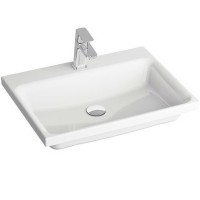 Раковина Ravak Comfort 60 XJX01260001 Белая фаянс полувстраиваемая