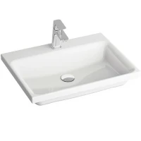 Раковина Ravak Comfort 60 XJX01260001 Белая фаянс полувстраиваемая