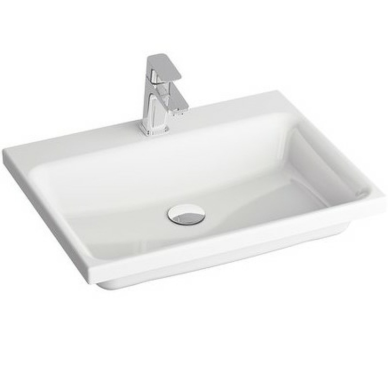 Раковина Ravak Comfort 60 XJX01260001 Белая фаянс полувстраиваемая