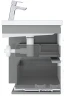 Раковина Ravak Comfort 60 XJX01260001 Белая фаянс полувстраиваемая
