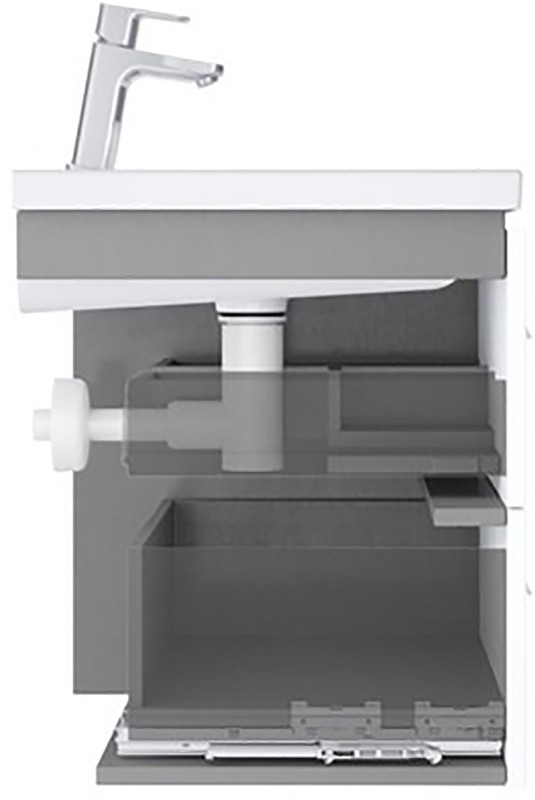 Раковина Ravak Comfort 60 XJX01260001 Белая фаянс полувстраиваемая