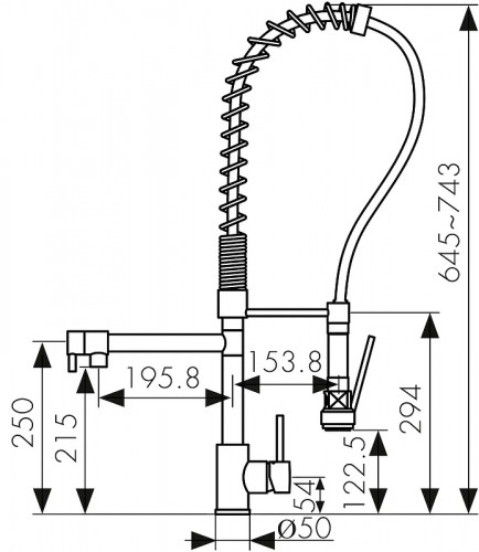 Смеситель для кухни Kaiser Merkur 26166 цвет Хром