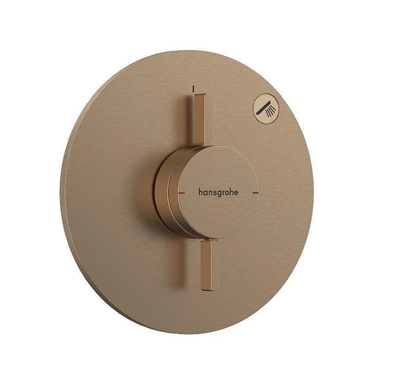 Смеситель для душа Hansgrohe DuoTurn S 75618140 цвет Шлифованная бронза