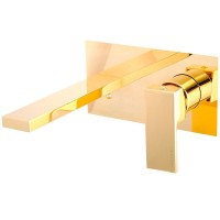 Смеситель для раковины Migliore Kvant Gold 25396 Золото встраиваемый