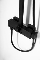 Душевая система BelBagno Luce LUC-VSCM-NERO Черная матовая латунь на стену