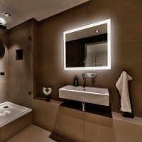Зеркало Abber See 100 AG6107SL-1.0 с подсветкой с сенсорным выключателем и диммером стекло