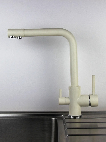 Смеситель для кухни Viko V-5044 Белый латунь на столешницу