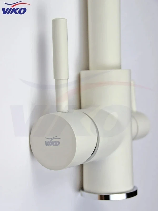 Смеситель для кухни Viko V-5044 Белый латунь на столешницу