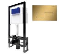 Инсталляция Bettoserb Sava Free Standing SFS40006483 для унитаза с клавишей смыва цвет Золото матовое