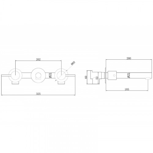 Смеситель для раковины Abber Emotion AF88121 Хром латунь встраиваемый