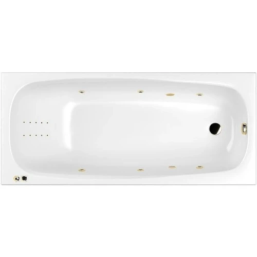 Акриловая ванна Whitecross Layla Slim 170x75 0122.170075.100.LINENANO.GL с гидромассажем