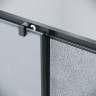 Душевой уголок Grossman Cosmo 100x100 L 120.K33.02.1010.21.02 профиль Черный матовый стекло шиншилла