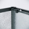 Душевой уголок Grossman Cosmo 100x100 L 120.K33.02.1010.21.02 профиль Черный матовый стекло шиншилла
