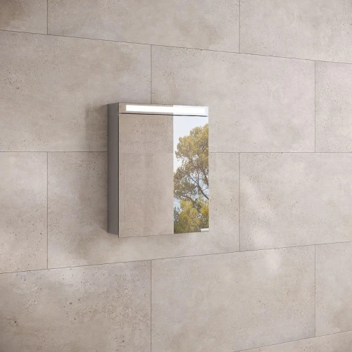 Зеркальный шкаф Keuco Royal E-One 50 R 44304171000 с подсветкой цвет Алюминий
