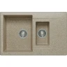 Кухонная мойка Polygran Brig-770 №302 621435 Песочная искусственный камень (литьевой мрамор) встраиваемый