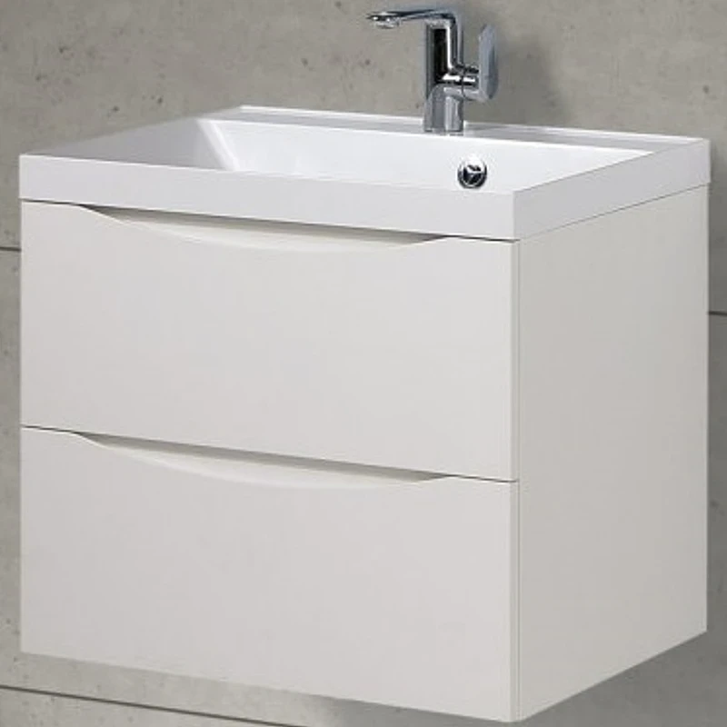 Тумба под раковину BelBagno Marino 70 MARINO-700-2C-SO-BL-P подвесная Bianco Lucido МДФ / ЛДСП
