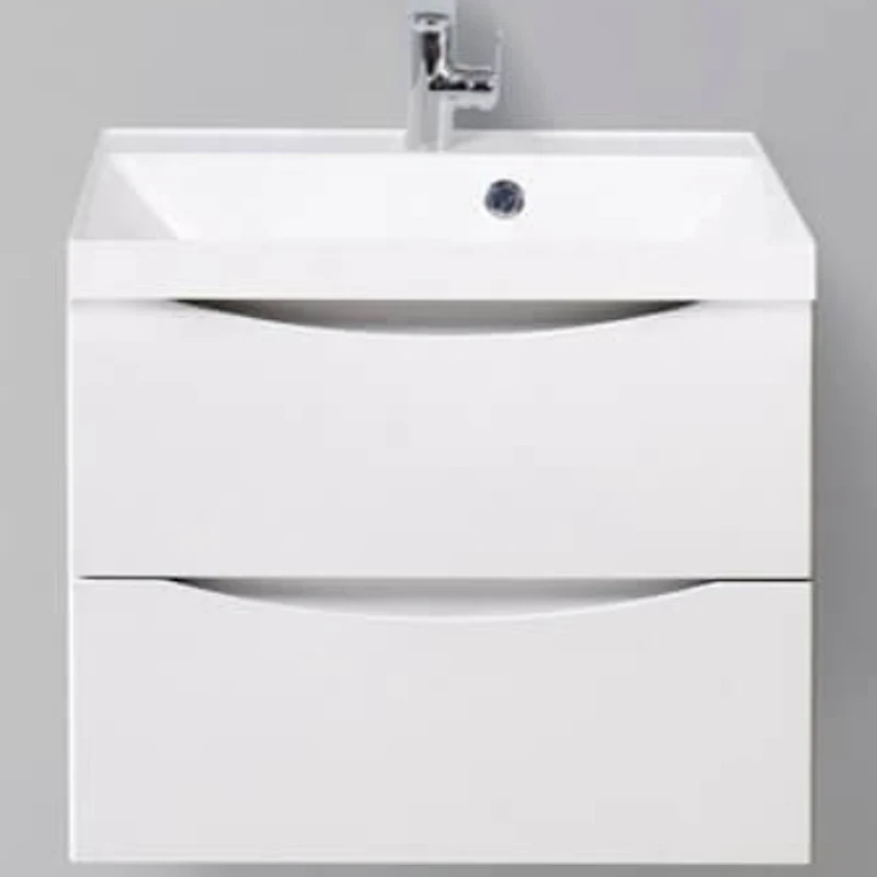 Тумба под раковину BelBagno Marino 70 MARINO-700-2C-SO-BL-P подвесная Bianco Lucido МДФ / ЛДСП