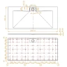 Душевой поддон из стеклопластика RGW TKS-W 200x90 553802920-01 Белый