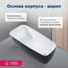 Акриловая ванна Aquanet Family Trend 90778-MW-MB 170x78 293087 цвет Черный матовый Белый