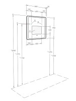Зеркало Aquaton Соул 80 1A252702SU010 с подсветкой с сенсорным выключателем с антизапотеванием стекло
