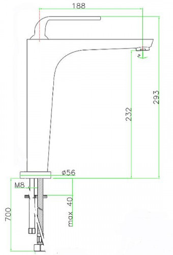 Смеситель для раковины Fiore Koko 87CR5518 цвет Хром