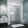 Душевая дверь Grossman Style 120 100.K33.05.120.10.02 профиль Хром стекло шиншилла