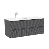 Тумба под раковину Sancos Folk 119,5 FL120LGS подвесная цвет Grey soft