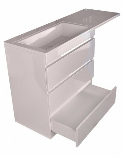 Тумба под раковину Style Line Даллас 150 СС-00002305 Белый глянец МДФ / ЛДСП