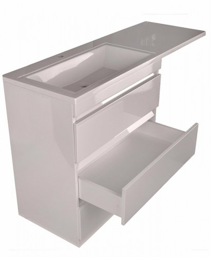 Тумба под раковину Style Line Даллас 150 СС-00002305 Белый глянец МДФ / ЛДСП