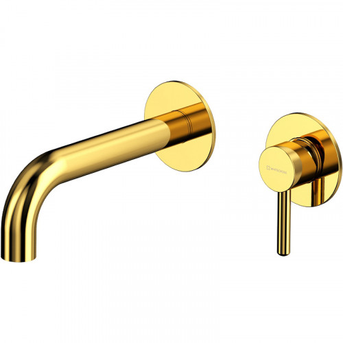Смеситель для раковины Whitecross Y gold Y1216GL Золото латунь встраиваемый