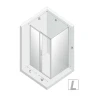 Душевой уголок New Trendy Prime Chrome 110х100 L D-0300A/D-0125B профиль Хром стекло прозрачное