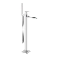 Смеситель для ванны Remer Qubica Cascata QC08 Хром на пол