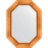 Зеркало Evoform Octagon 56x76 BY 7161 в багетной раме - Римское золото 88 мм стекло