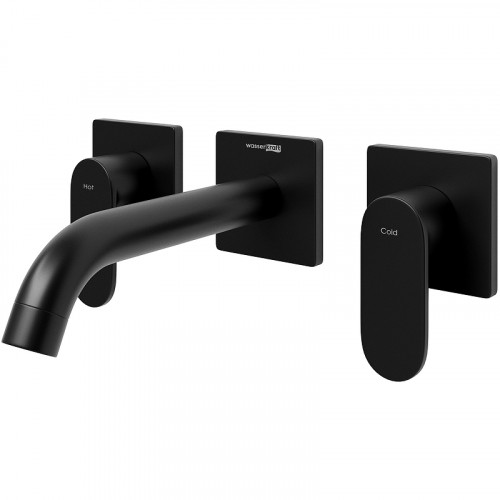 Смеситель для раковины WasserKRAFT Elbе 7445 Черный матовый латунь встраиваемый