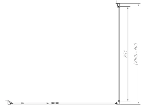 Душевой уголок Vincea Slim-N 120x90 VSR-4SNP9012CL профиль Хром стекло прозрачное