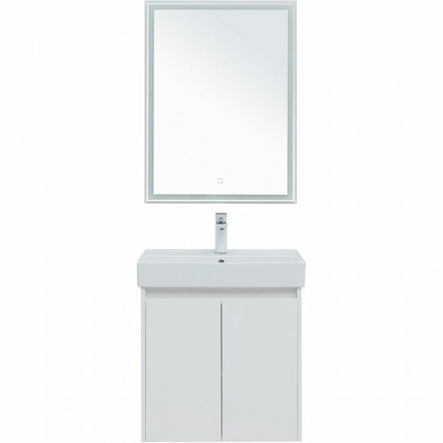 Комплект мебели для ванной Aquanet Nova Lite 60 302532 подвесной Белый глянец МДФ / ЛДСП