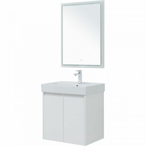 Комплект мебели для ванной Aquanet Nova Lite 60 302532 подвесной Белый глянец МДФ / ЛДСП