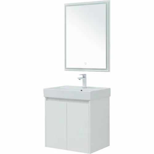 Комплект мебели для ванной Aquanet Nova Lite 60 302532 подвесной Белый глянец МДФ / ЛДСП